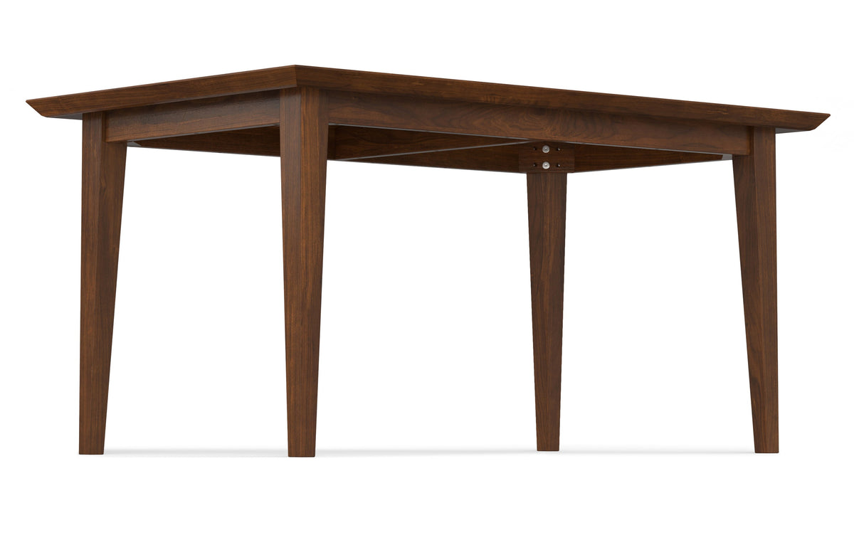 Black/Walnut Vegan Leather | Mavis / Colby 7 Pc Dining Set
