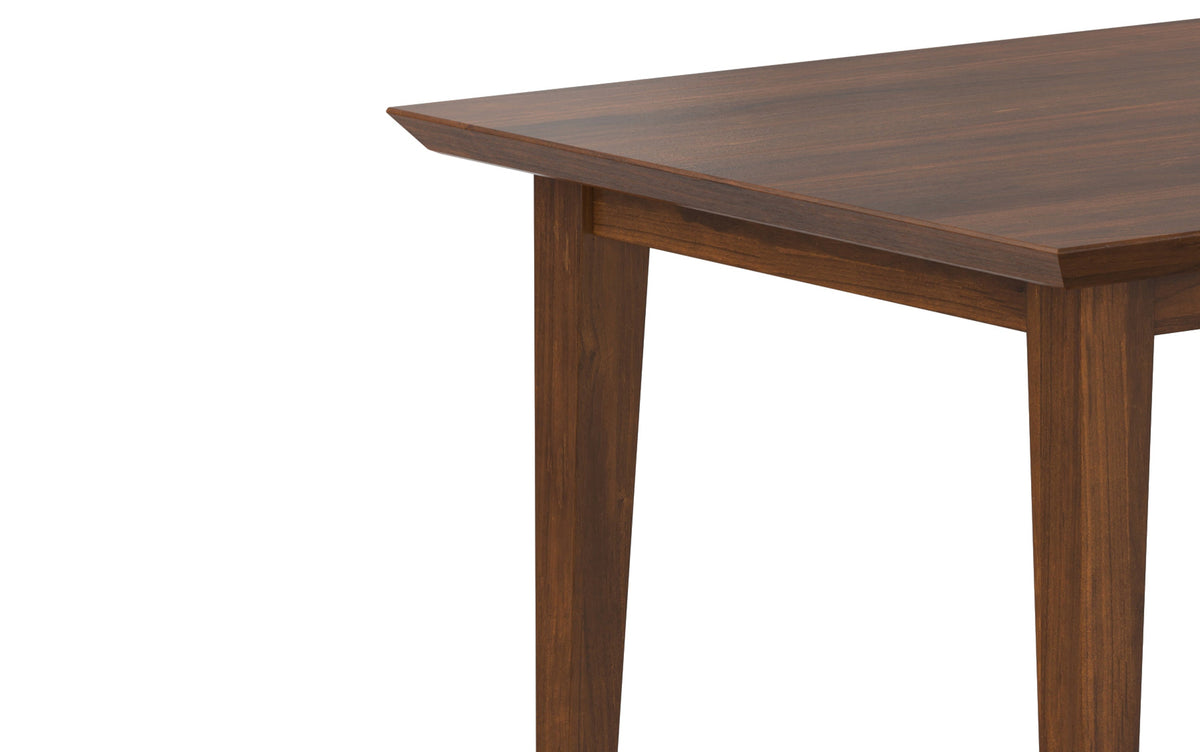 Black/Walnut Vegan Leather | Mavis / Colby 7 Pc Dining Set