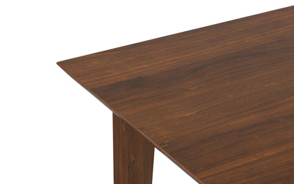 Black/Walnut Vegan Leather | Mavis / Colby 7 Pc Dining Set