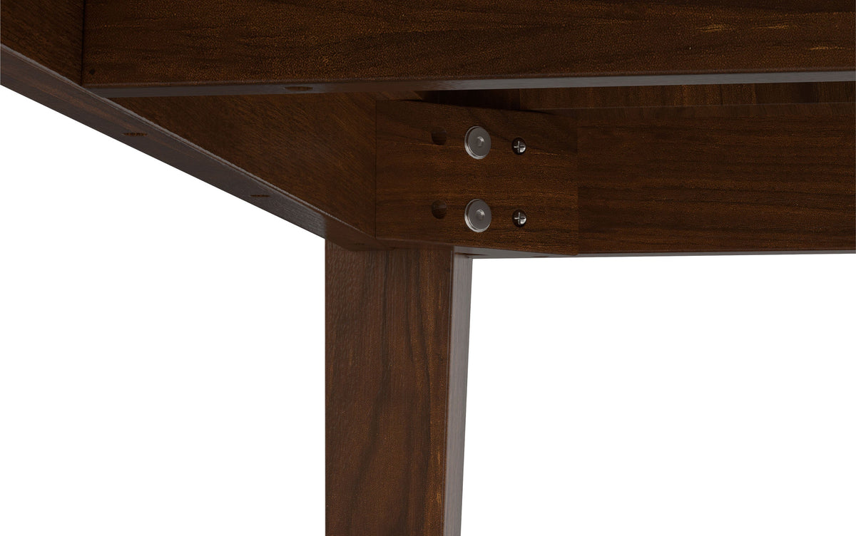 Black/Walnut Vegan Leather | Mavis / Colby 7 Pc Dining Set