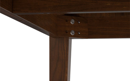 Black/Walnut Vegan Leather | Mavis / Colby 7 Pc Dining Set