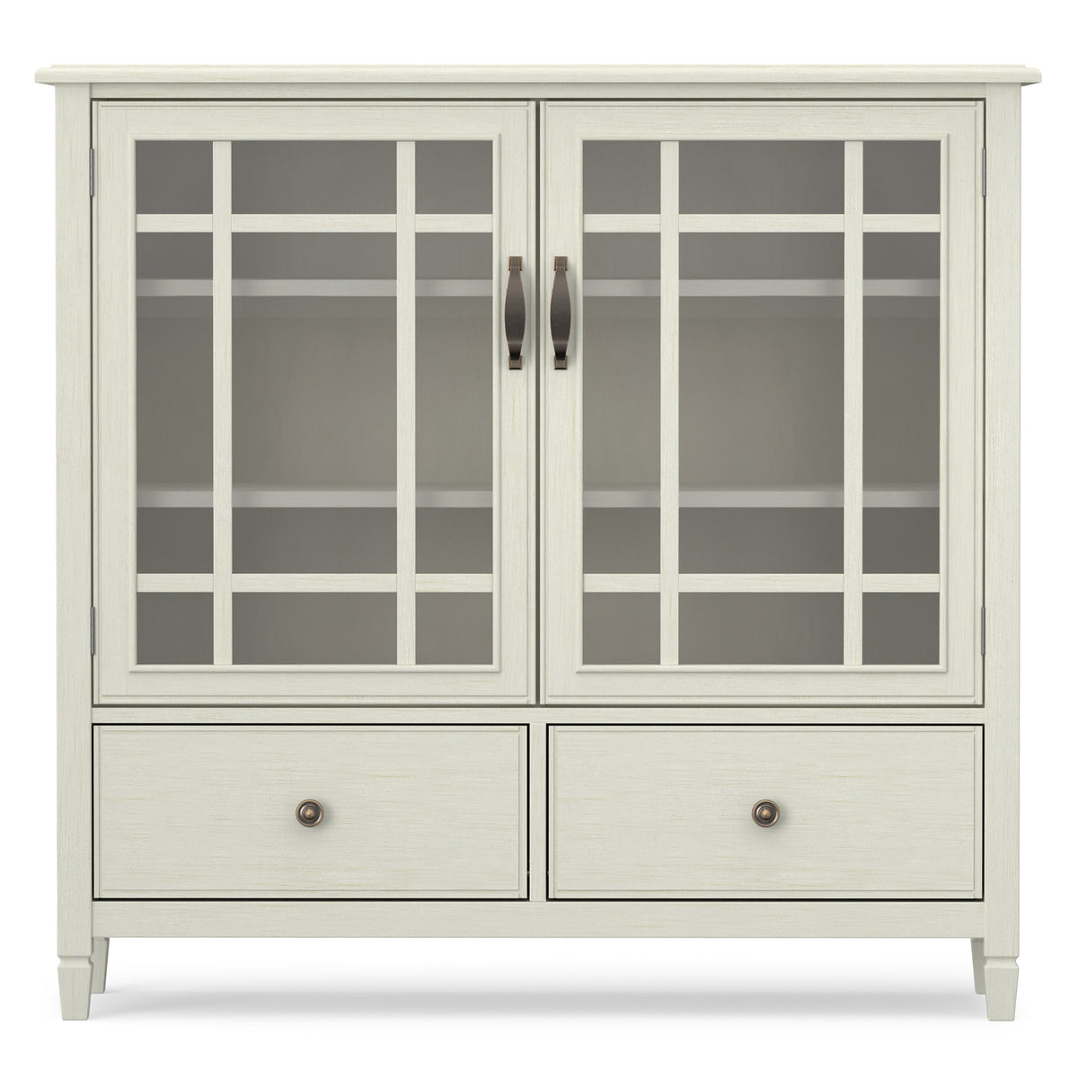 Antique White Solid Wood - Pine | Connaught Tall Storage Cabinet
