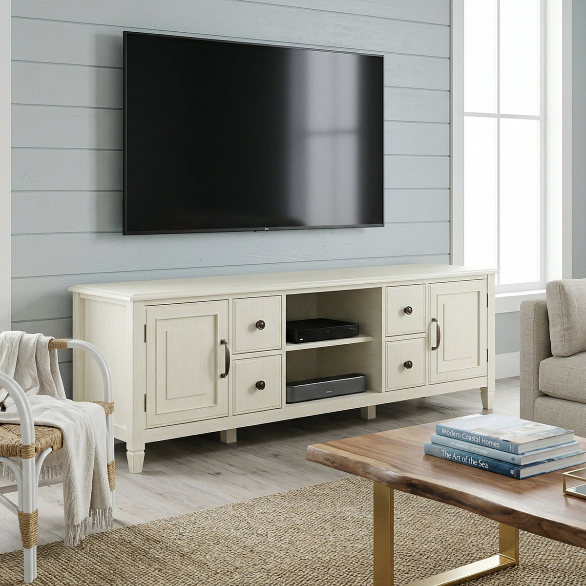 Antique White | Connaught 72 inch TV Stand