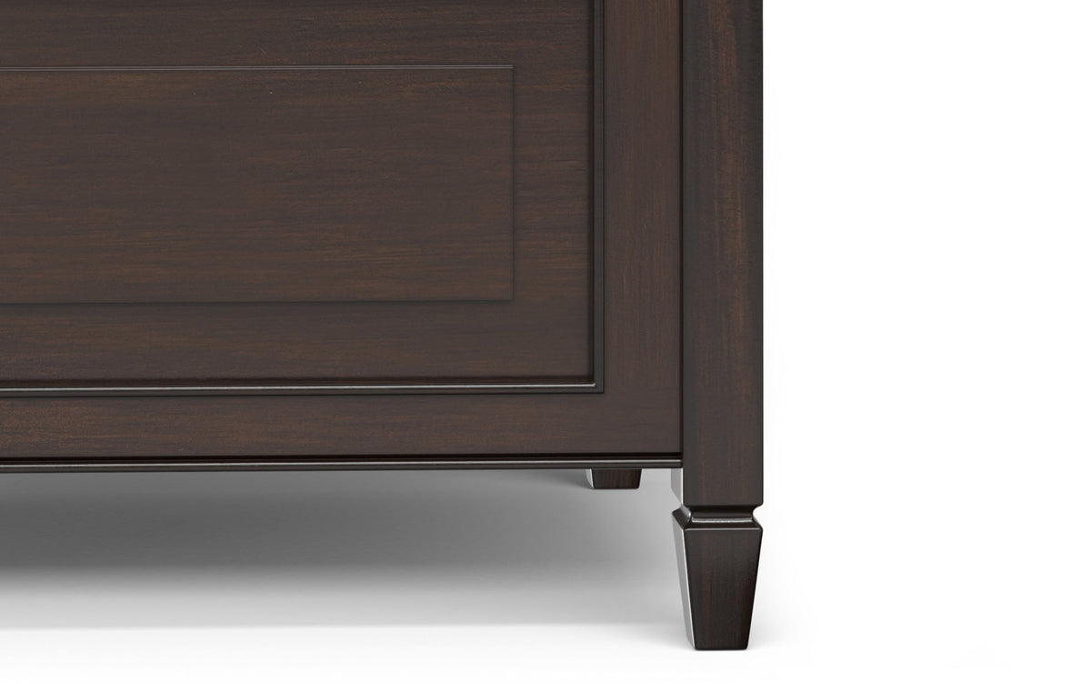 Dark Chestnut Brown | Connaught Small Entryway Storage Bench