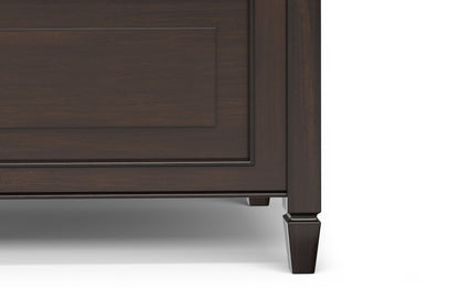 Dark Chestnut Brown | Connaught Small Entryway Storage Bench