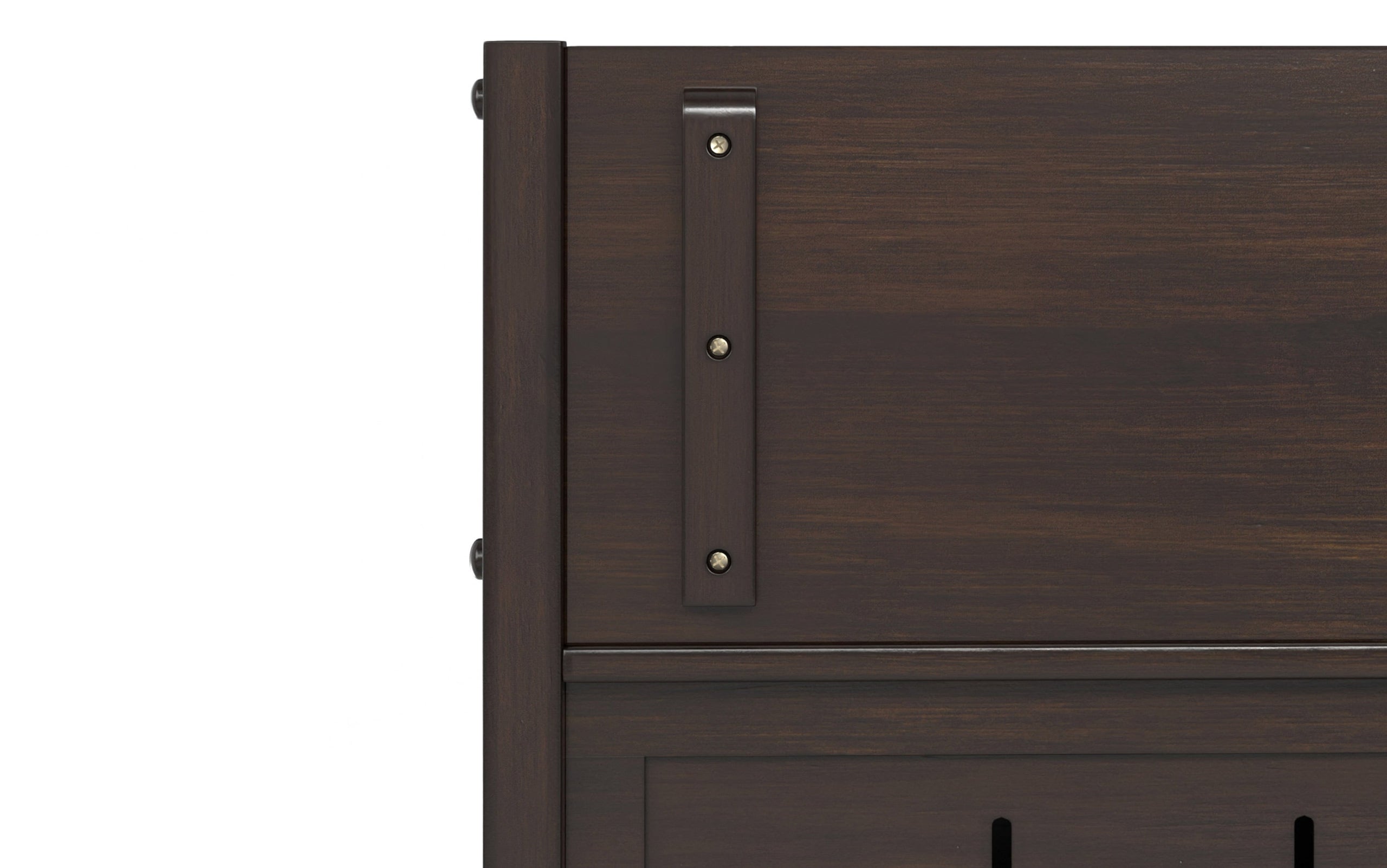 Dark Chestnut Brown | Connaught Small Entryway Storage Bench