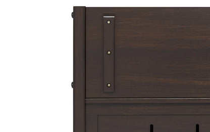 Dark Chestnut Brown | Connaught Small Entryway Storage Bench