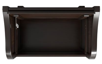 Dark Chestnut Brown | Connaught Small Entryway Storage Bench
