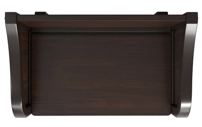 Dark Chestnut Brown | Connaught Small Entryway Storage Bench