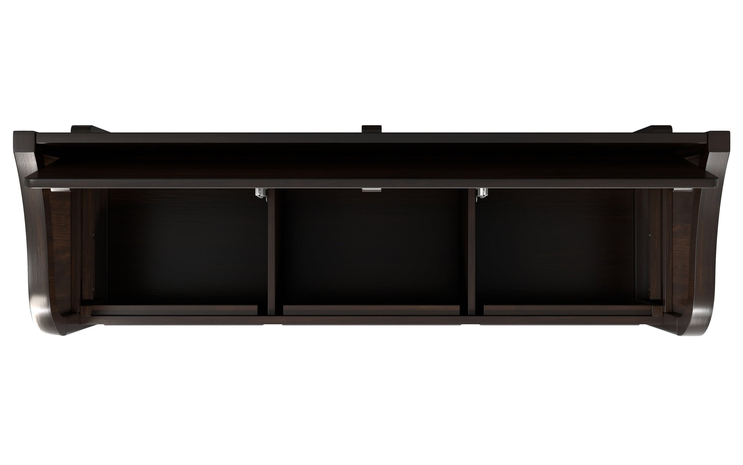 Dark Chestnut Brown | Connaught Wide Entryway Storage Bench