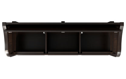 Dark Chestnut Brown | Connaught Wide Entryway Storage Bench