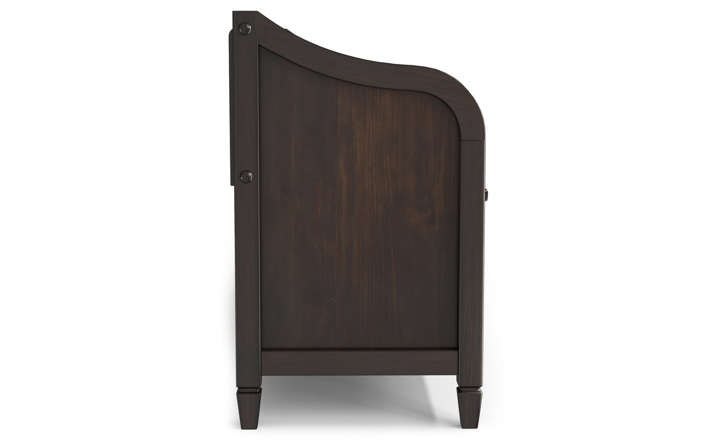 Dark Chestnut Brown | Connaught Wide Entryway Storage Bench
