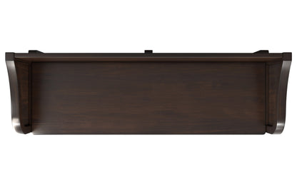 Dark Chestnut Brown | Connaught Wide Entryway Storage Bench