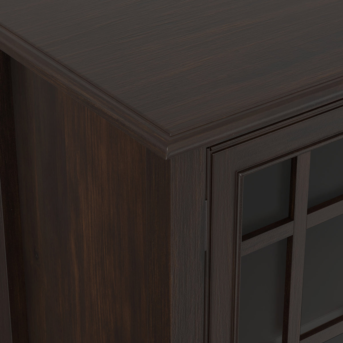 Dark Chestnut Brown | Connaught Wide Storage Cabinet