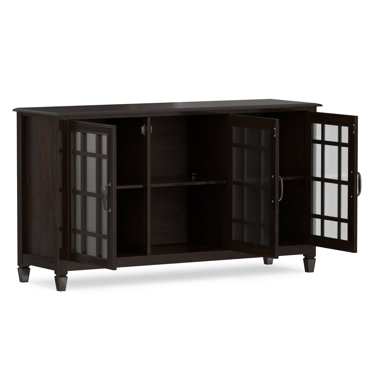 Dark Chestnut Brown | Connaught Wide Storage Cabinet