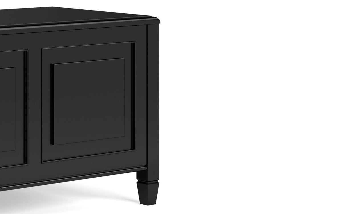 Black | Connaught Medium Storage Bench Trunk