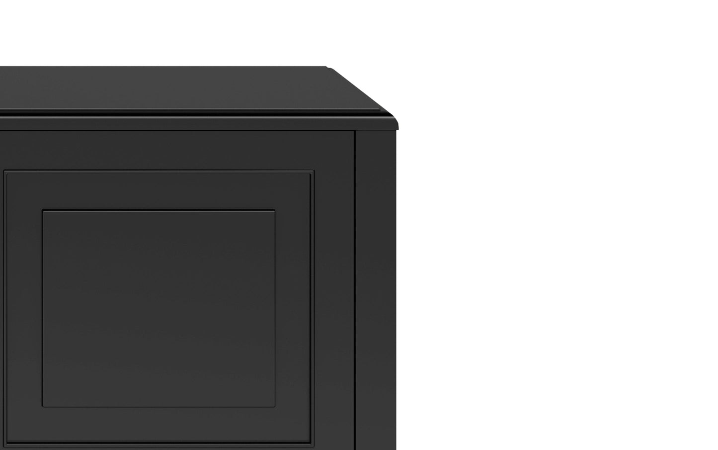 Black | Connaught Medium Storage Bench Trunk