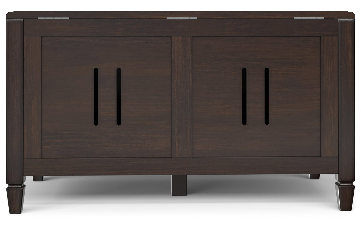 Dark Chestnut Brown | Connaught Small Storage Bench Trunk