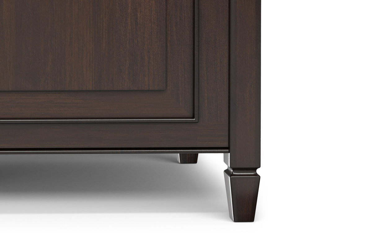 Dark Chestnut Brown | Connaught Small Storage Bench Trunk