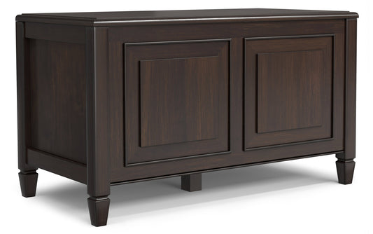 Dark Chestnut Brown | Connaught Small Storage Bench Trunk