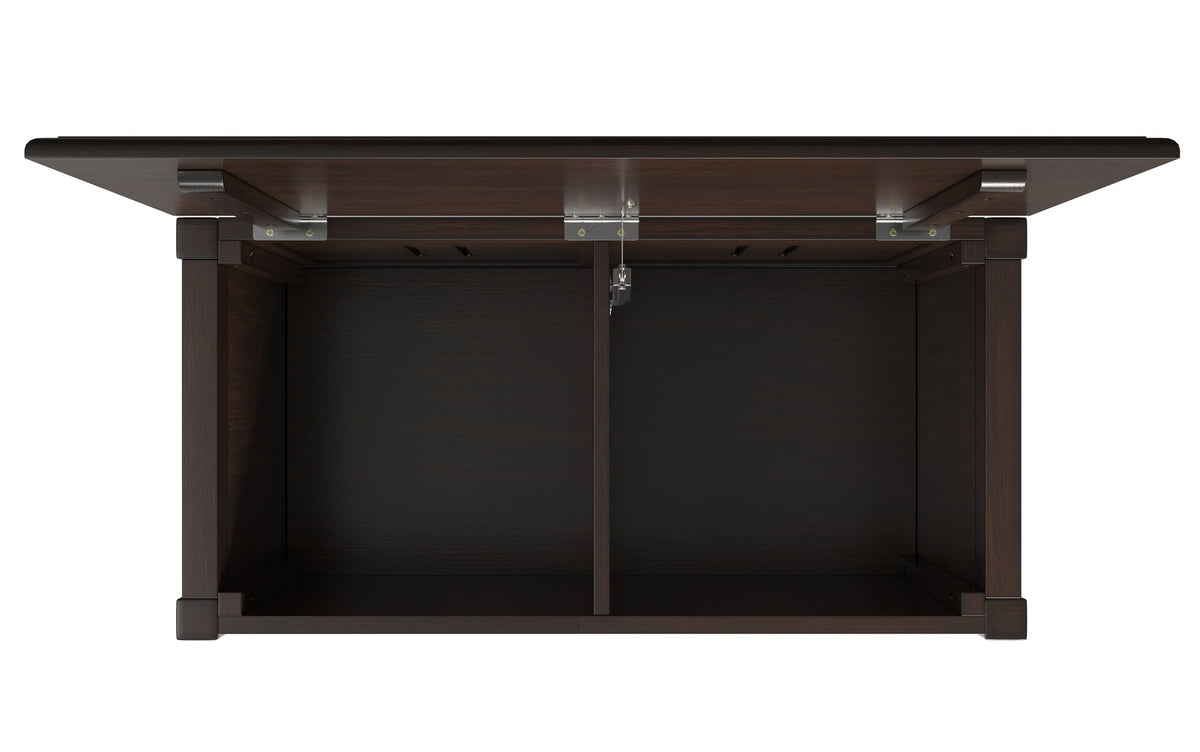 Dark Chestnut Brown | Connaught Small Storage Bench Trunk
