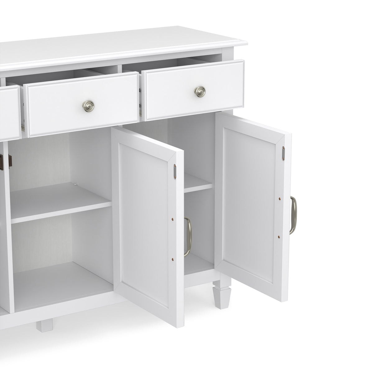 Antique White | Connaught Wide Entryway Storage Cabinet