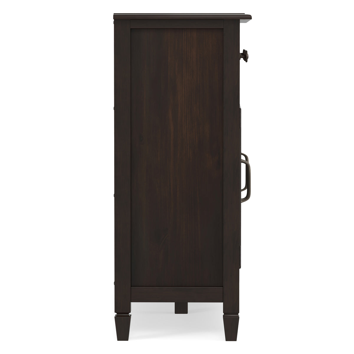 Dark Chestnut Brown | Connaught Wide Entryway Storage Cabinet