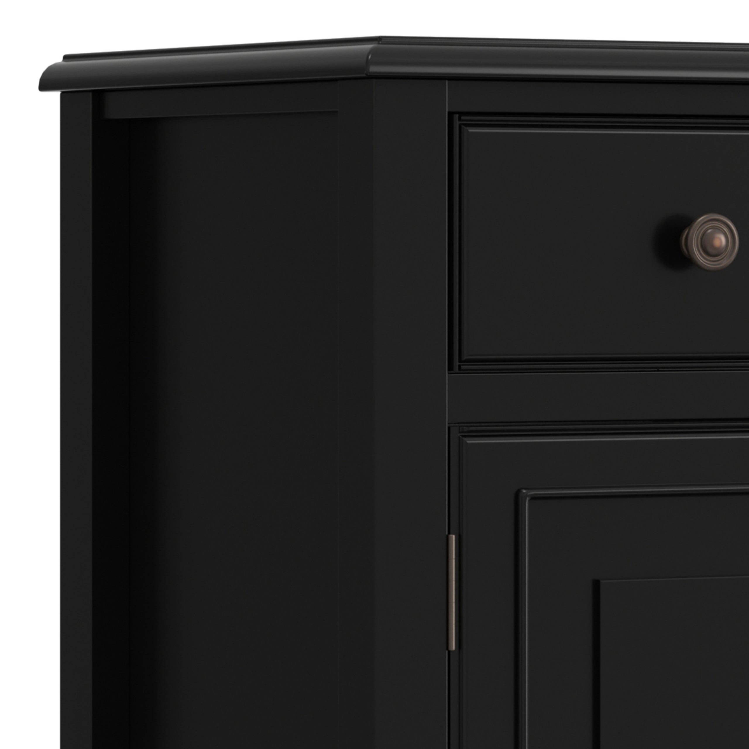Black | Connaught Large Sideboard Buffet Storage Cabinet