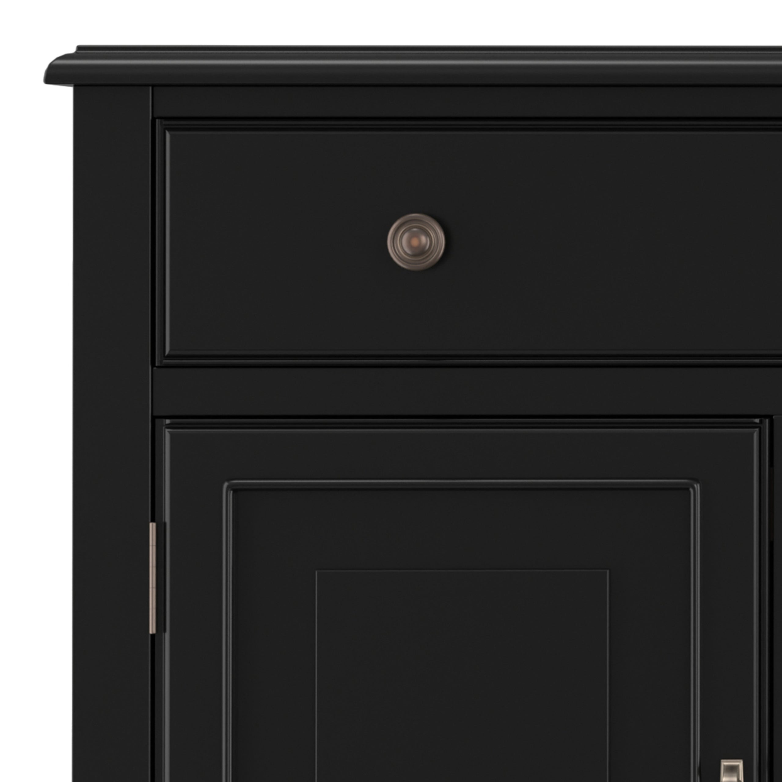 Black | Connaught Large Sideboard Buffet Storage Cabinet