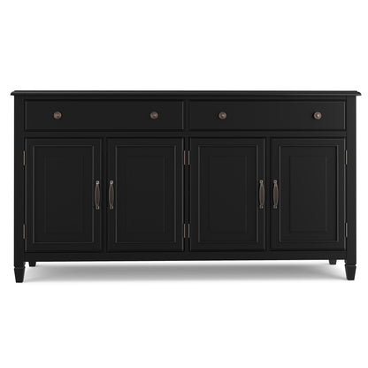 Black | Connaught Large Sideboard Buffet Storage Cabinet