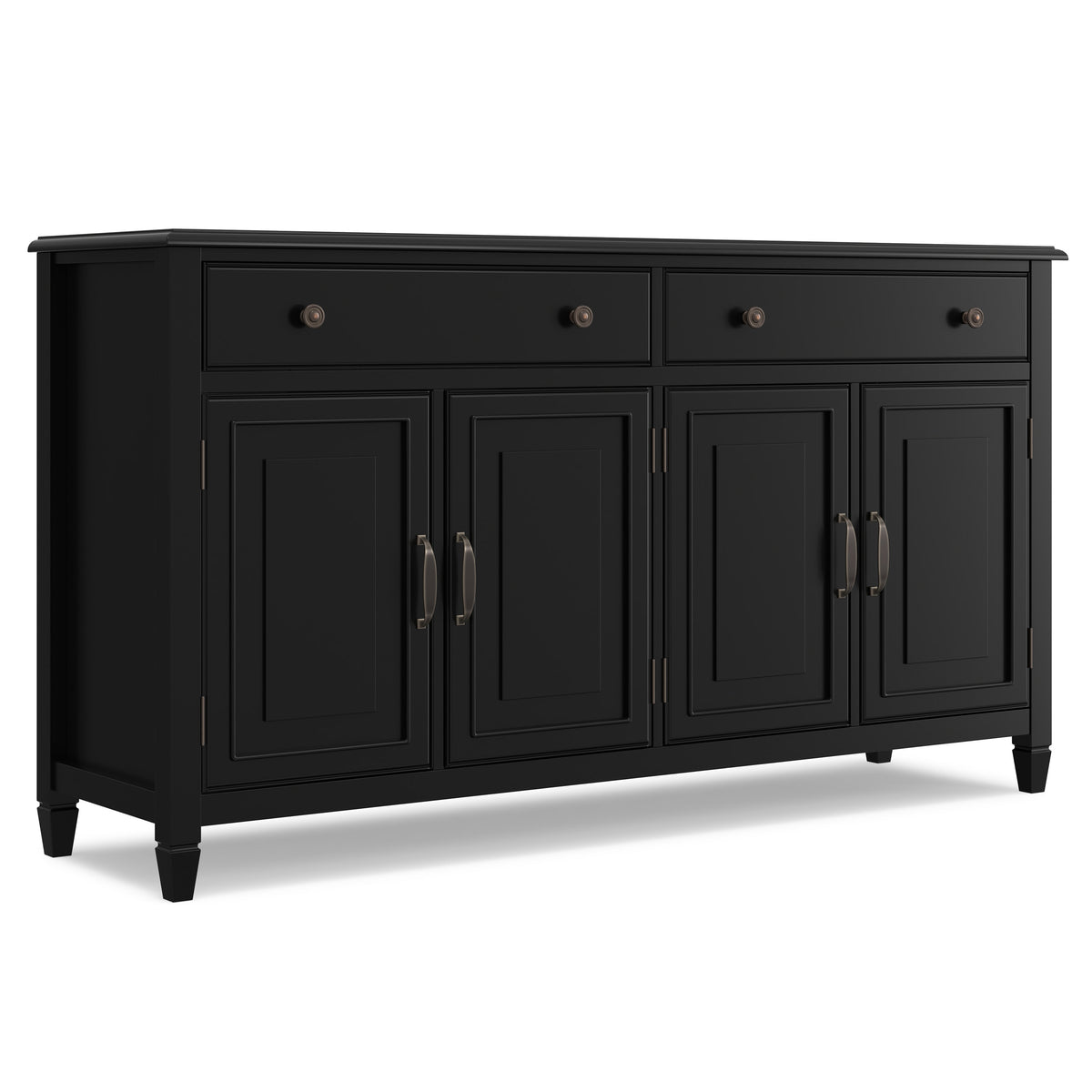 Black | Connaught Large Sideboard Buffet Storage Cabinet