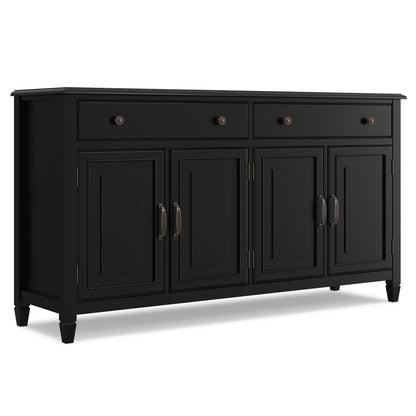 Black | Connaught Large Sideboard Buffet Storage Cabinet