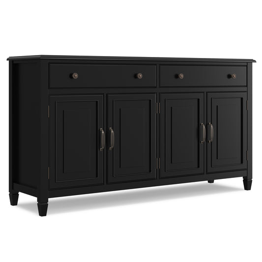Black | Connaught Large Sideboard Buffet Storage Cabinet