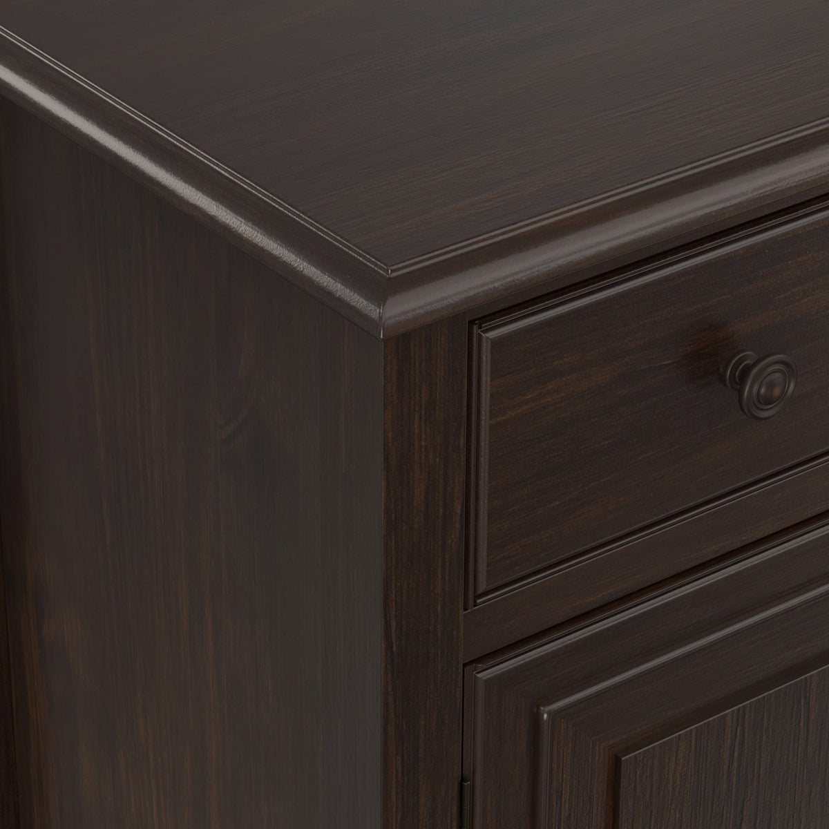 Dark Chestnut Brown | Connaught Large Sideboard Buffet Storage Cabinet