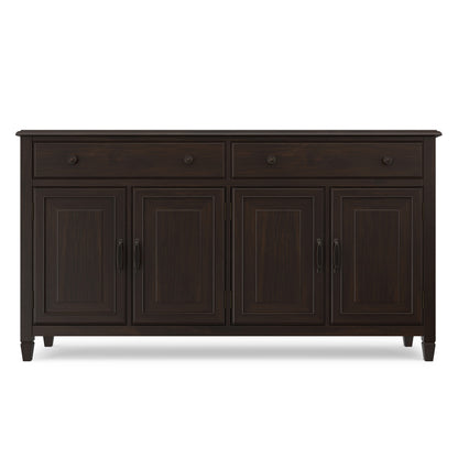 Dark Chestnut Brown | Connaught Large Sideboard Buffet Storage Cabinet