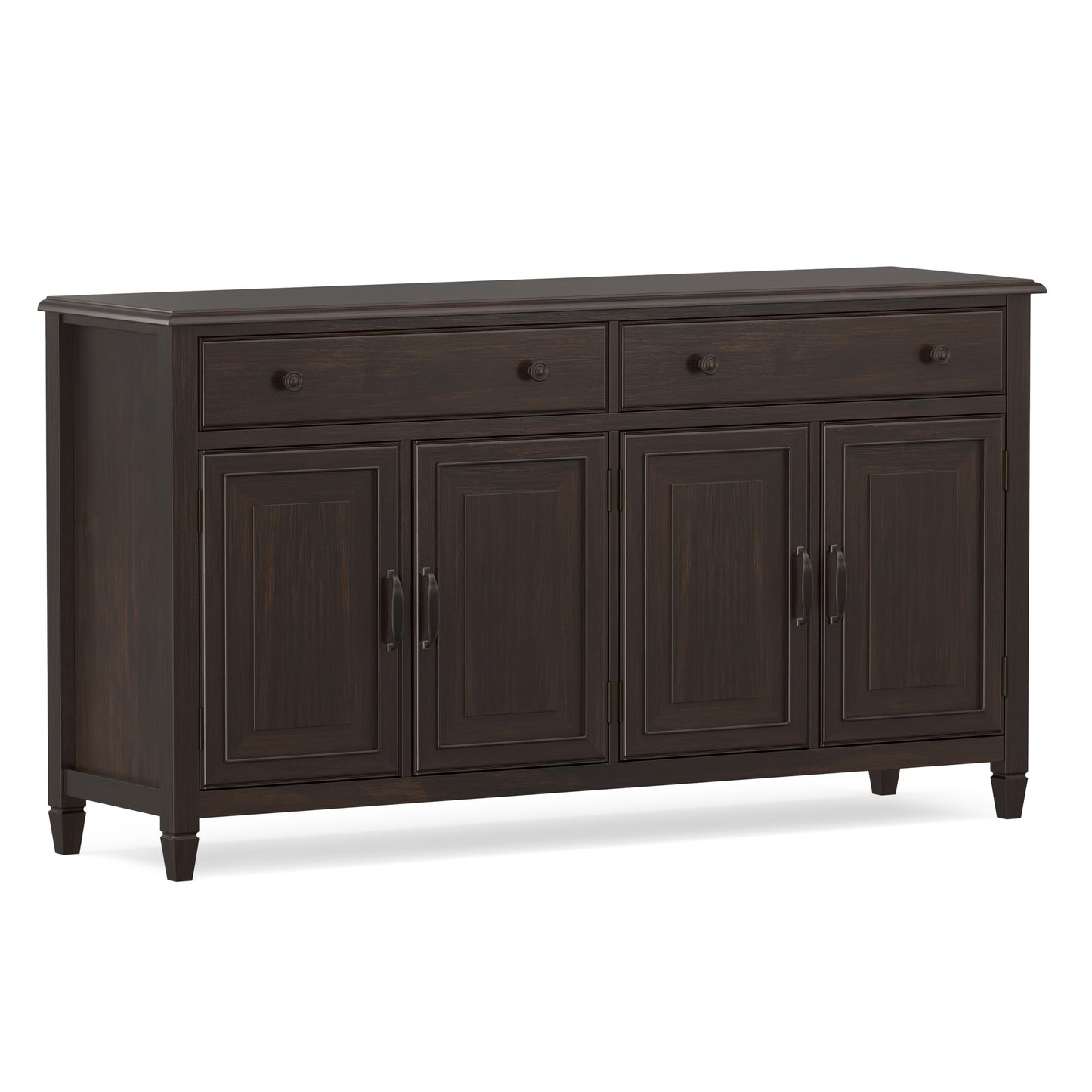 Dark Chestnut Brown | Connaught Large Sideboard Buffet Storage Cabinet