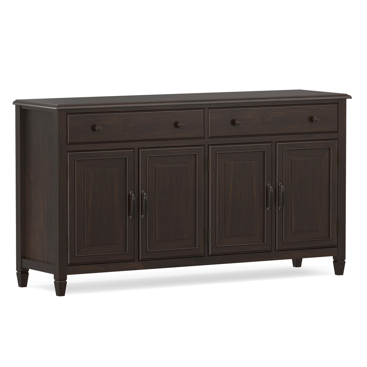 Dark Chestnut Brown | Connaught Large Sideboard Buffet Storage Cabinet