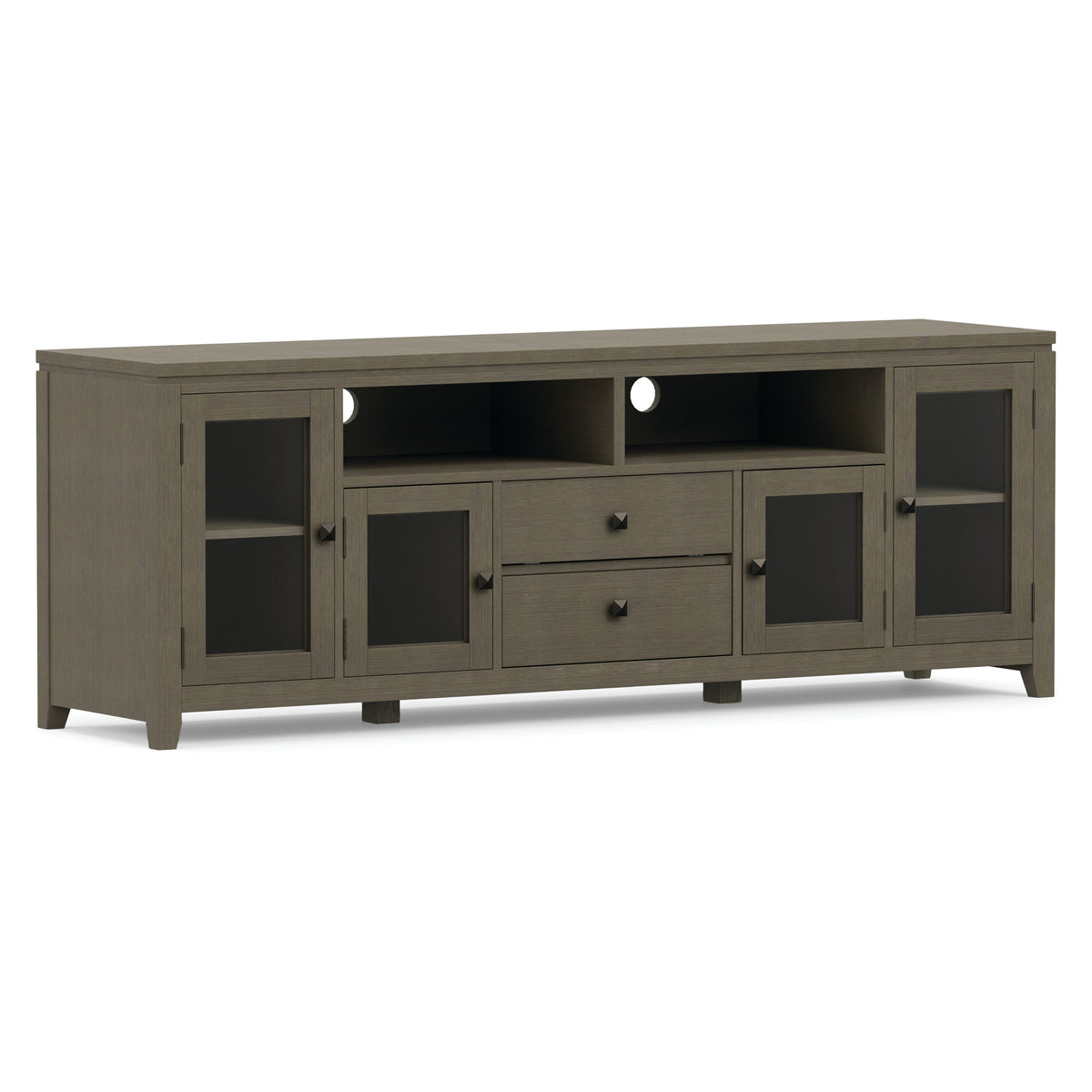 Farmhouse Grey | Cosmopolitan 72 inch TV Stand in Farmhouse Grey