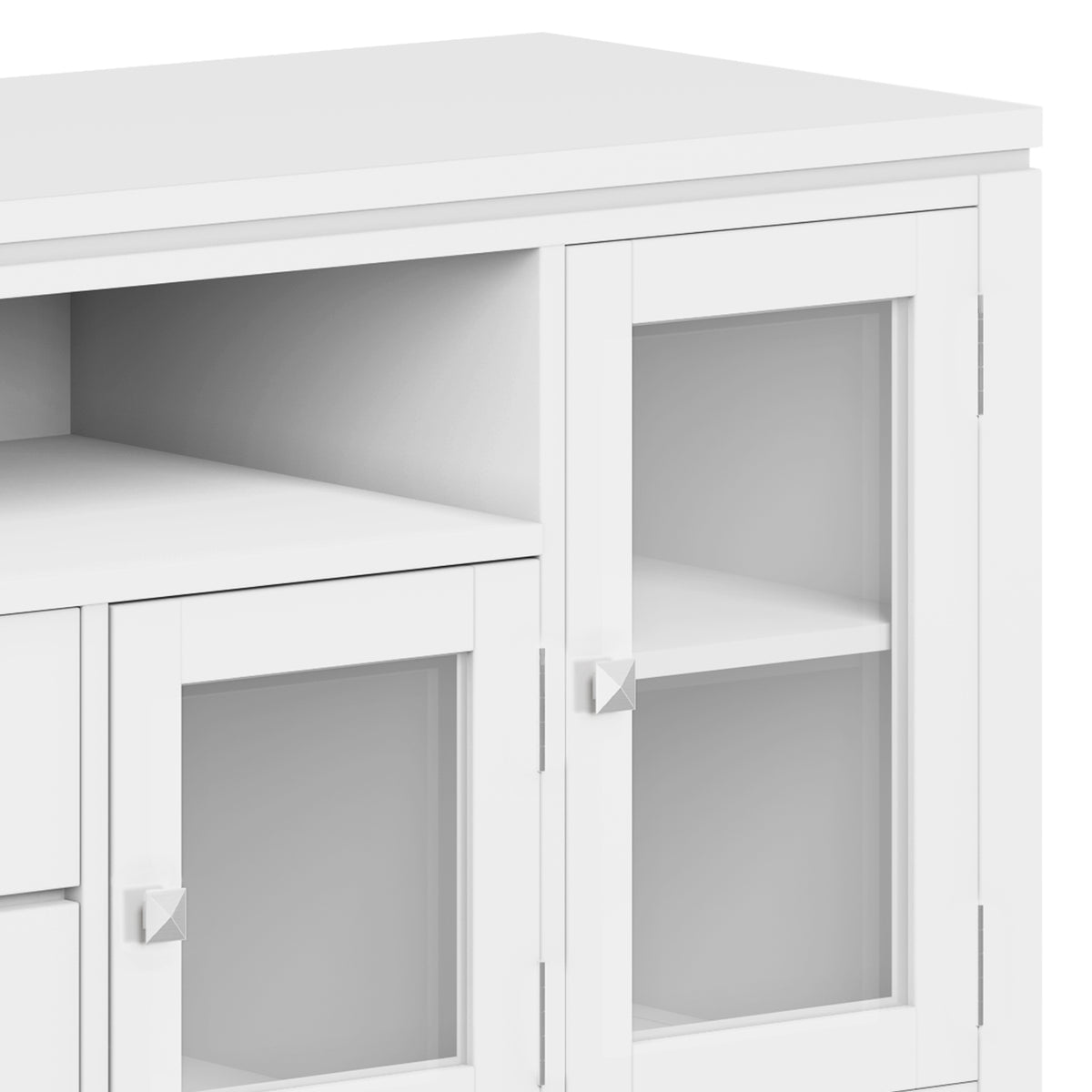 White | Cosmopolitan 72 inch TV Stand in White
