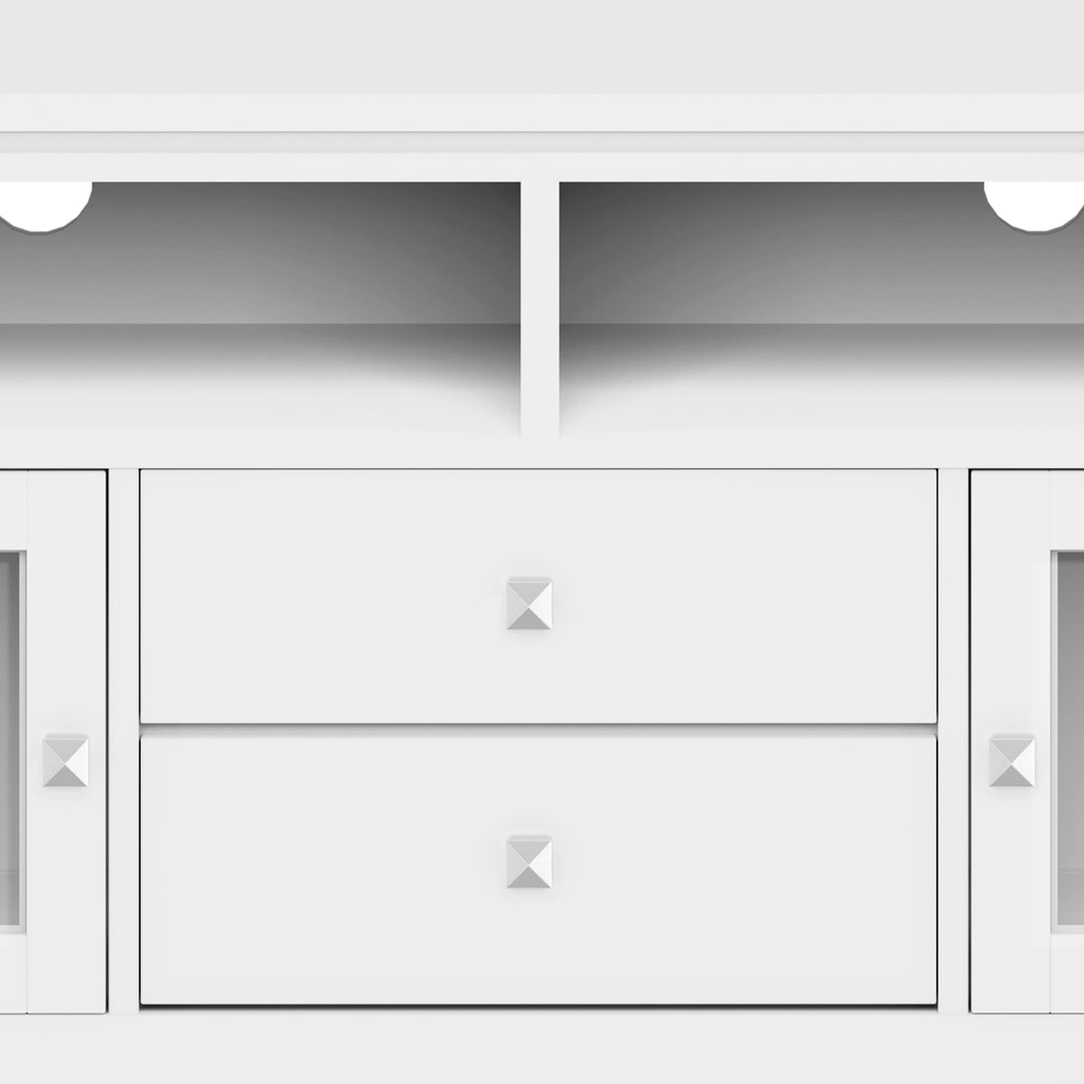 White | Cosmopolitan 72 inch TV Stand in White
