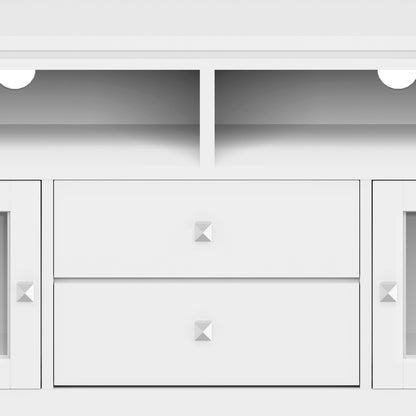 White | Cosmopolitan 72 inch TV Stand in White