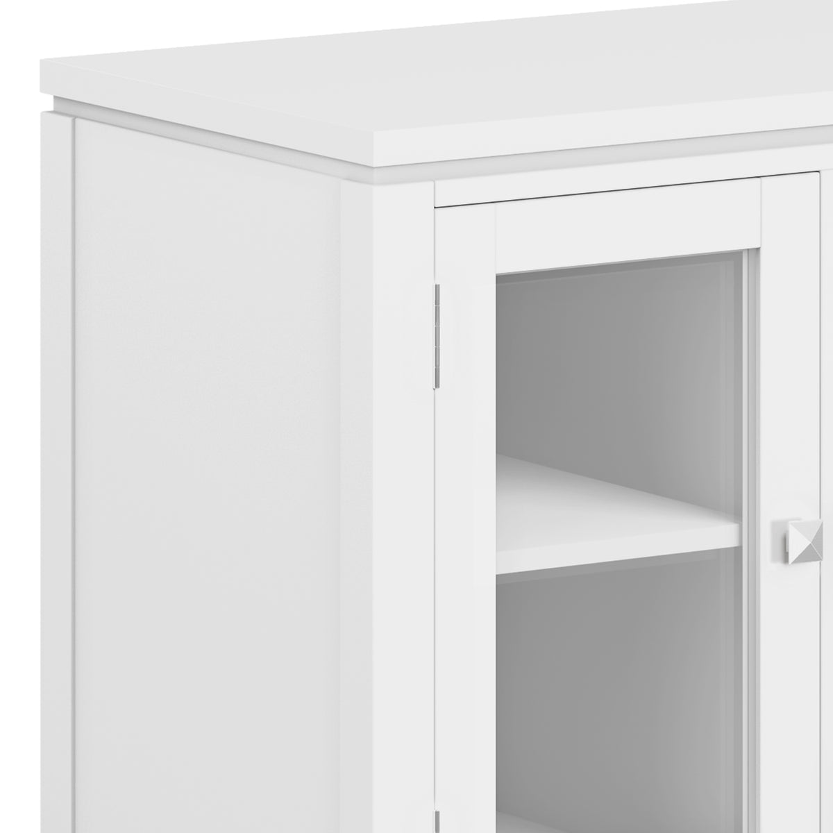 White | Cosmopolitan 72 inch TV Stand in White
