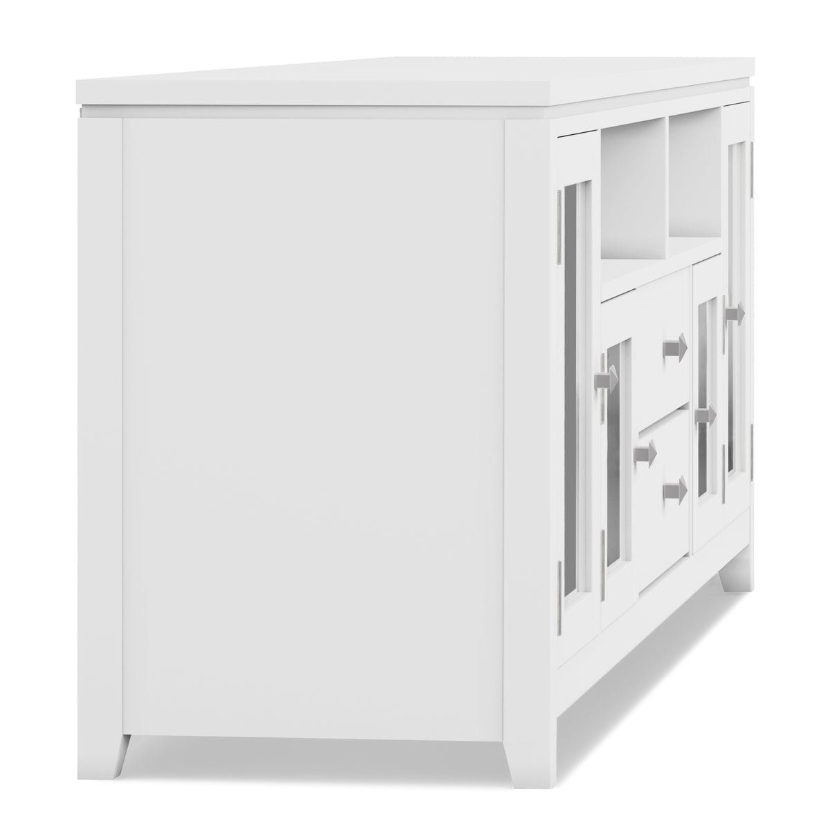 White | Cosmopolitan 72 inch TV Stand in White
