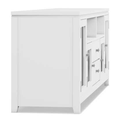 White | Cosmopolitan 72 inch TV Stand in White