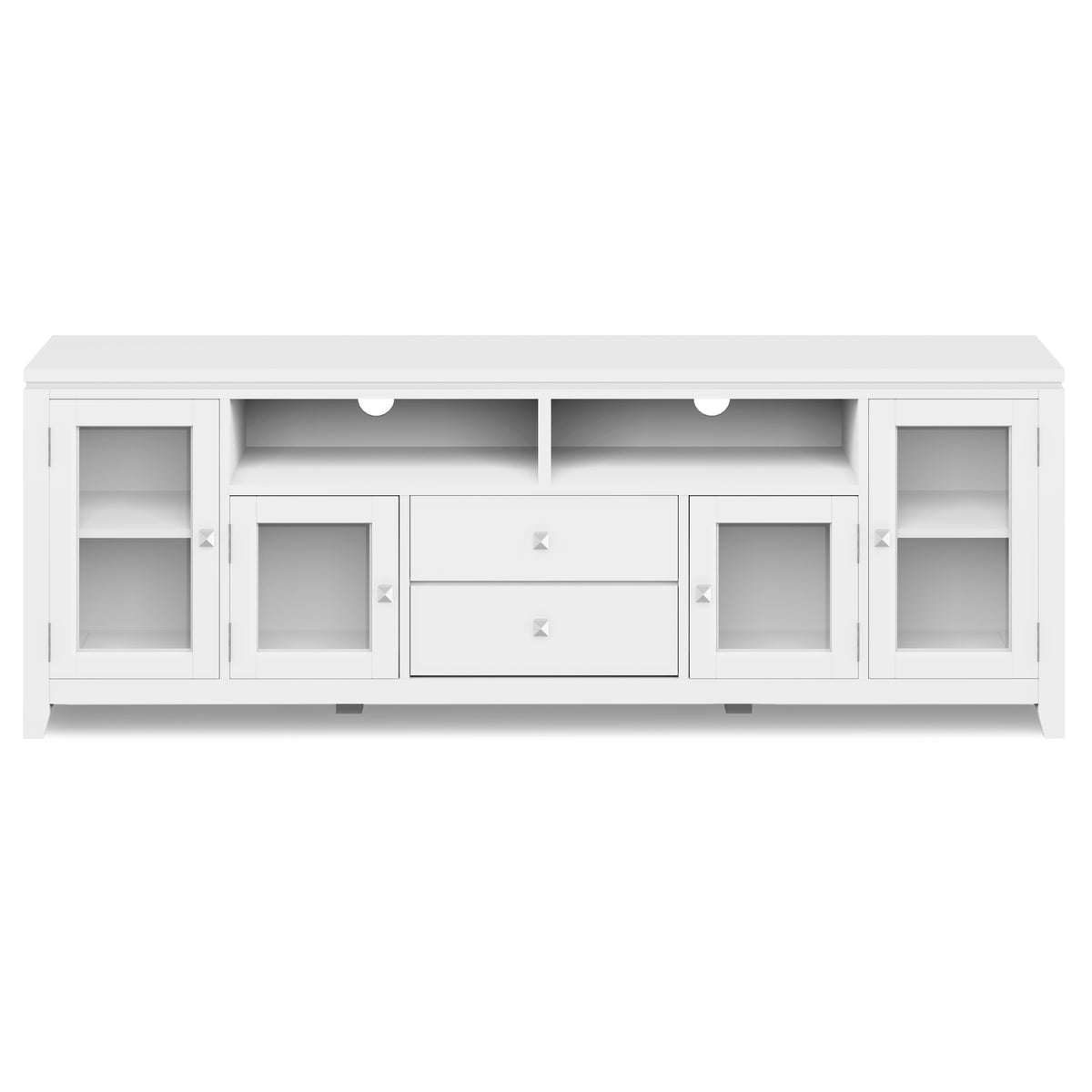 White | Cosmopolitan 72 inch TV Stand in White