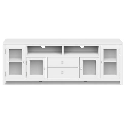 White | Cosmopolitan 72 inch TV Stand in White