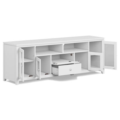 White | Cosmopolitan 72 inch TV Stand in White