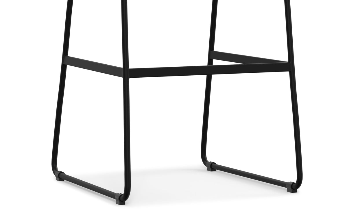 Distressed Charcoal Grey Distressed Vegan Leather | Danika Bar Stool (Set of 2)