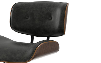 Distressed Slate Grey Distressed Vegan Leather | Dax Bentwood Office Chair