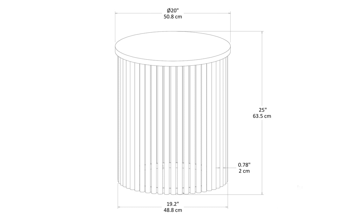Demy 20 inch Side Table